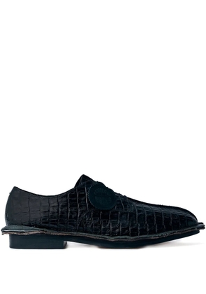 Martine Rose x Clarks croc-embossed derby shoes - Black
