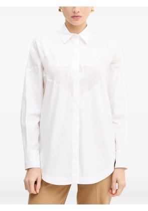 BOSS Bostuna lace-detail shirt - White