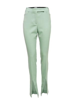 The Attico front-slit wool trousers - Green