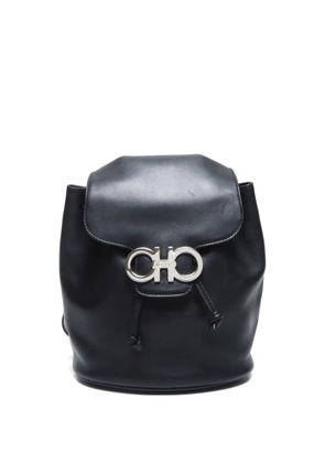 Ferragamo Pre-Owned 2010s Gancini leather backpack - Black