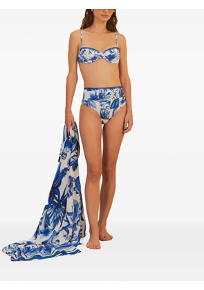 FARM Rio floral-print sarong - White