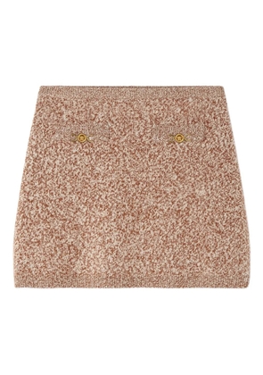 Versace Medusa '95 knitted miniskirt - Neutrals