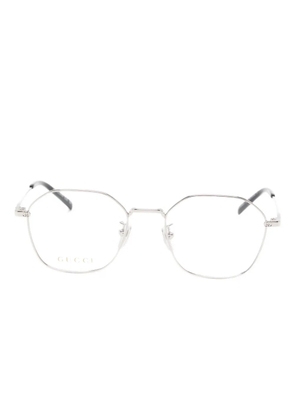 Gucci Eyewear geometric-frame glasses - Silver