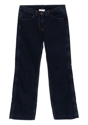 Celine Pre-Owned 2000s logo denim trousers - Blue