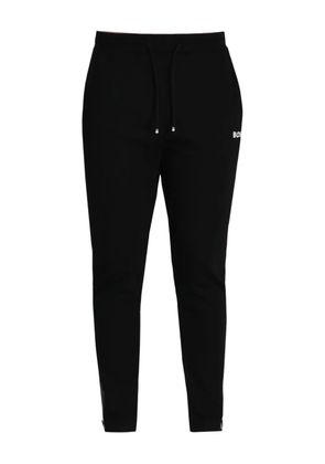BOSS logo-detail zip-cuffed track pants - Black
