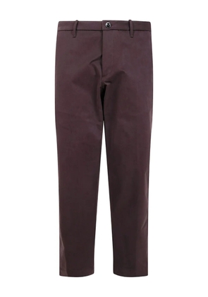 Nine In The Morning button-fastening cotton trousers - Brown