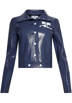 Courrèges Reedition Vinyl jacket - Blue