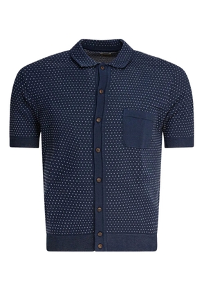 RAKKI polka-dot button-down shirt - Blue