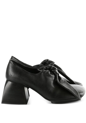 Uma Wang square-toe knotted mules - Black