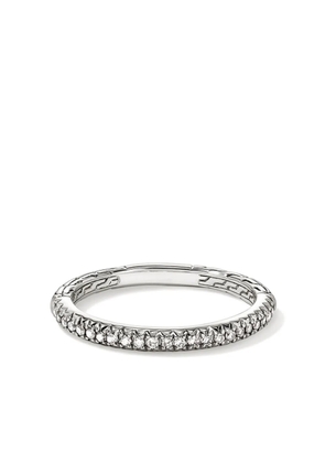 John Hardy sterling silver JH Essential diamond band ring