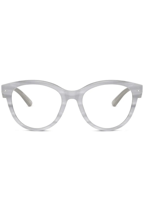Emporio Armani round-frame glasses - Grey