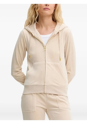 Juicy Couture embroidered zip-up jacket - Neutrals