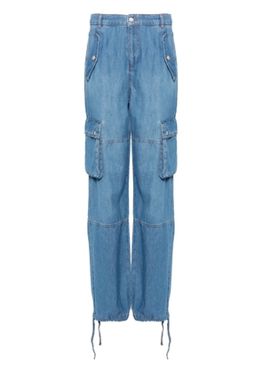MOSCHINO JEANS high-rise cargo jeans - Blue