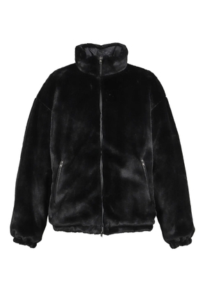 Mastermind World skull-print faux-fur jacket - Black