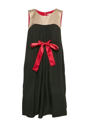 Paule Ka silk bow dress - Black