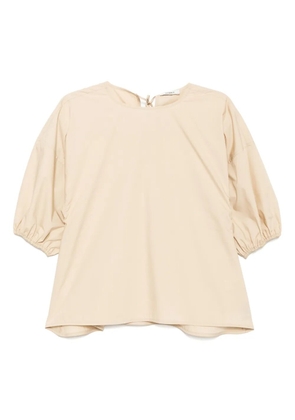 Goen.J balloon-sleeve top - Neutrals