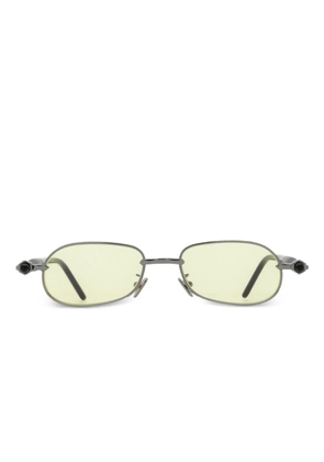 Kuboraum oval-frame tinted-lenses sunglasses - Grey