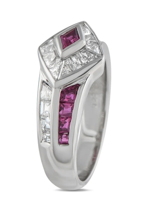LB Exclusive platinum ruby and diamond ring - Silver