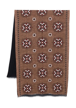 Dell'oglio floral-print scarf - Brown