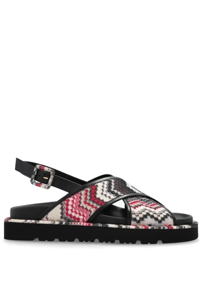 Missoni zigzag slingback sandals - Black