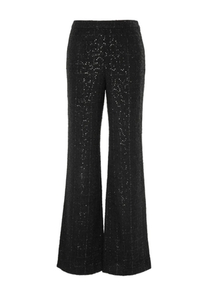 WEILL PARIS tweed sequin trousers - Black