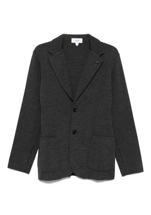 Lardini single-breasted knitted blazer - Grey