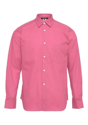 Comme des Garçons Homme Deux long-sleeved patch-pocket shirt - Pink