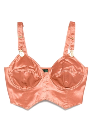 Jean Paul Gaultier Pre-Owned 1991 dollar-sign bustier top - Pink