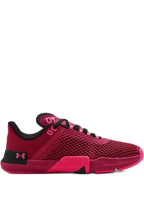 Under Armour TriBase Reign 4 'Black Rose/Penta Pink' sneakers