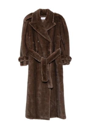Giuseppe Di Morabito belted double-breasted coat - Brown