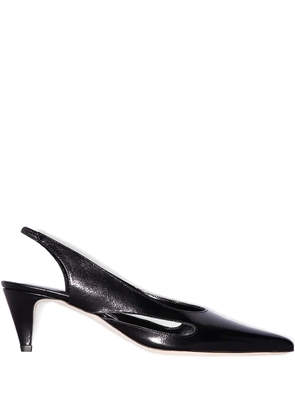 BY FAR 60mm Runa slingback heeled pumps - Black