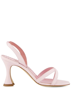 Manolo Blahnik 90mm Ammoursli slingback sculpted-heel sandals - Pink