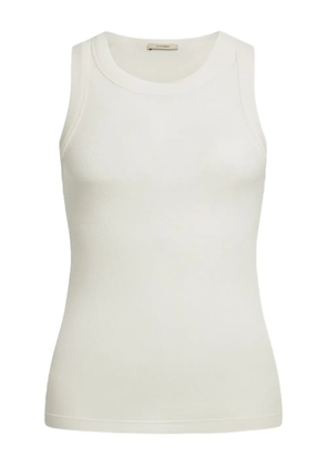 12 STOREEZ ribbed tank top - White