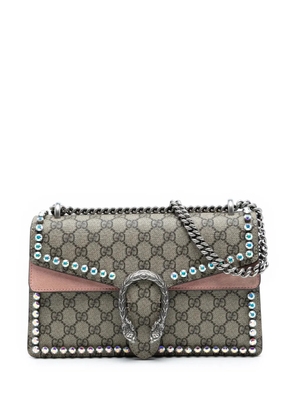 Gucci Pre-Owned 2016-2025 Medium GG Supreme Crystal Dionysus shoulder bag - Brown