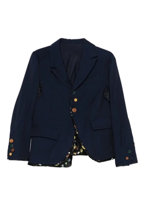 Undercover contrasting-button jacket - Blue