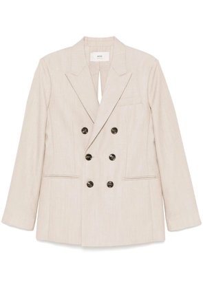 AMI Paris double-breasted blazer - Neutrals
