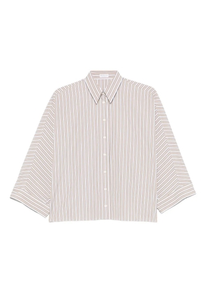 Brunello Cucinelli striped button shirt - Neutrals
