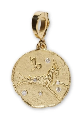Azlee 18kt yellow gold small Of The Stars Capricorn pendant charm