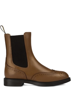 Doucal's leather Chelsea boots - Brown