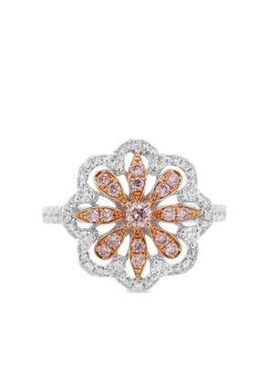 HYT Jewelry 18K white gold and platinum diamond ring - Silver