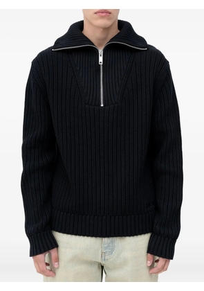 HUGO zip ribbed sneakers - Black