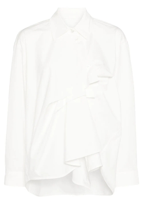 JNBY gathered-detail cotton blouse - White