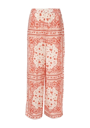 FENDI bandana-print trousers - White