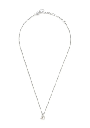 Christian Dior Pre-Owned logo-pendant necklace - Silver