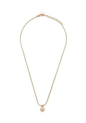 Christian Dior Pre-Owned 2000s rhinestone-pendant necklace - Gold