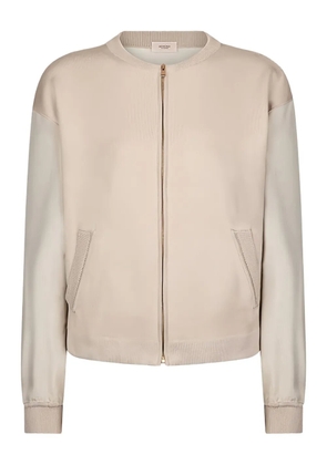 Agnona zip-up knitted cardigan - Neutrals