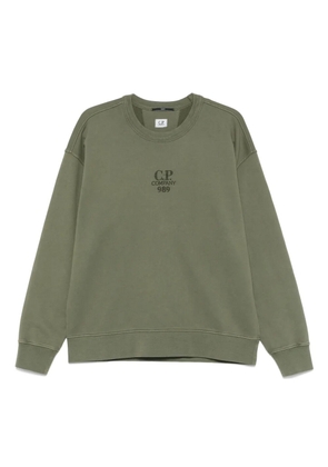 C.P. Company logo-embroidered sweatshirt - Green