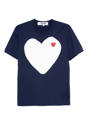 Comme Des Garçons Play heart-graphic T-shirt - Blue