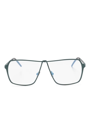 Veronika Wildgruber Wayne geometric-frame glasses - Green