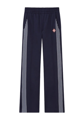 Casablanca side-stripe logo trousers - Blue